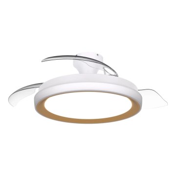 Philips - LED-dimmelhető mennyezeti lámpa ventilátorral BLISS LED/35W/230V arany + távirányító