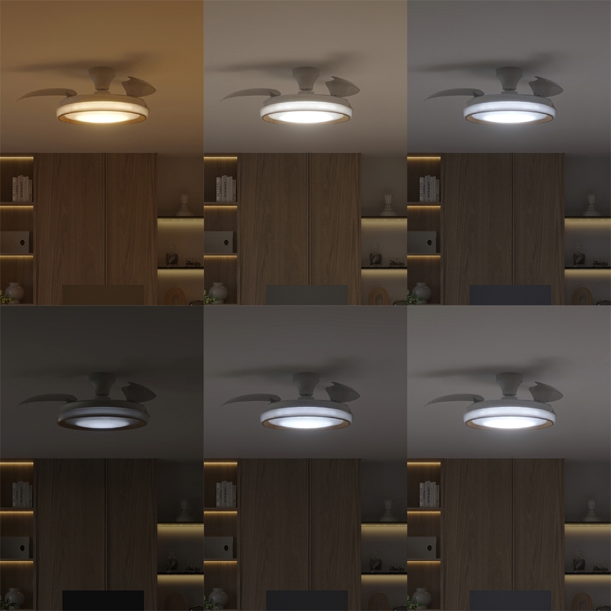 Philips - LED-dimmelhető mennyezeti lámpa ventilátorral BLISS LED/35W/230V arany + távirányító