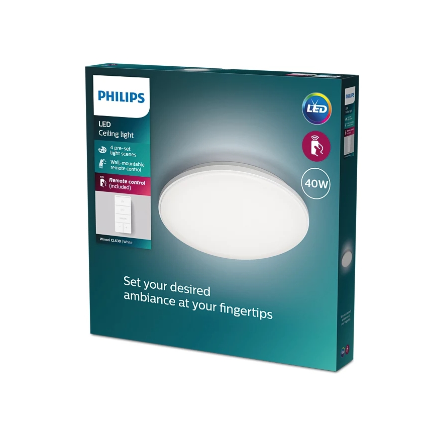 Philips - LED Dimmelhető mennyezeti lámpa LED/40W/230V 2700-6500K + távirányítás