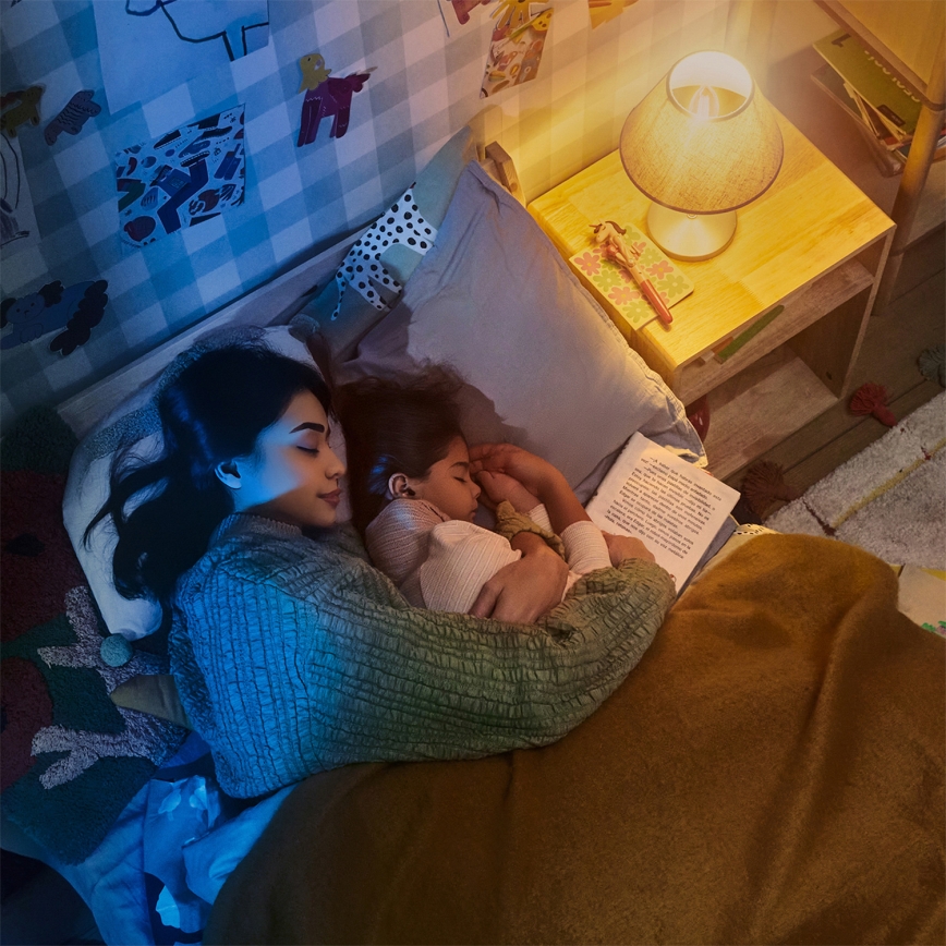 Philips - LED dimmelhető mennyezeti ventilátor OLAS LED/24W/230V, átm. 106 cm, fekete/barna + távirányító