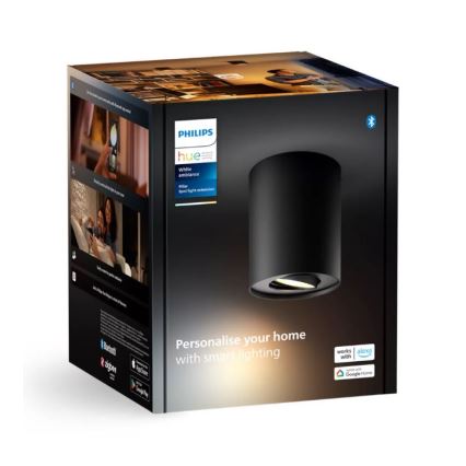 Philips - LED Dimmelhető spotlámpa Hue PILLAR 1xGU10/4,2W/230V 2200-6500K fekete