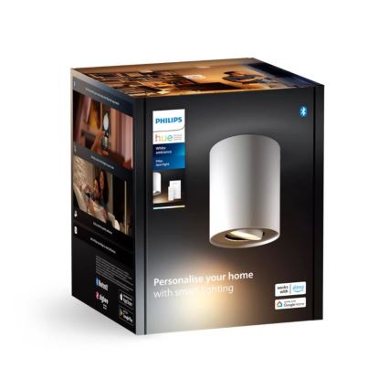 Philips - LED Dimmelhető spotlámpa Hue PILLAR 1xGU10/4,2W/230V 2200-6500K + távirányítás fehér