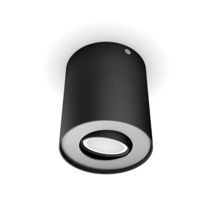 Philips - LED Dimmelhető spotlámpa Hue PILLAR 1xGU10/4,2W/230V 2200-6500K + távirányítás fekete