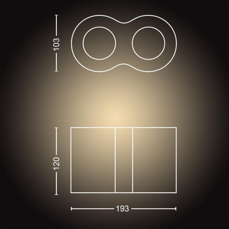 Philips - LED Dimmelhető spotlámpa Hue PILLAR 2xGU10/5W/230V + távirányító
