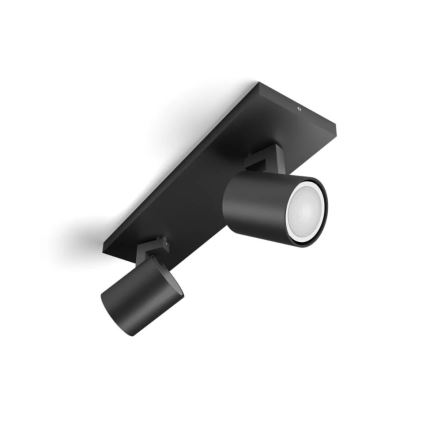 Philips - LED Dimmelhető spotlámpa Hue RUNNER 2xGU10/4,2W/230V 2200-6500K + távirányítás fekete