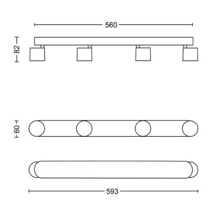 Philips - LED Dimmelhető spotlámpa 4xLED/4,5W/230V