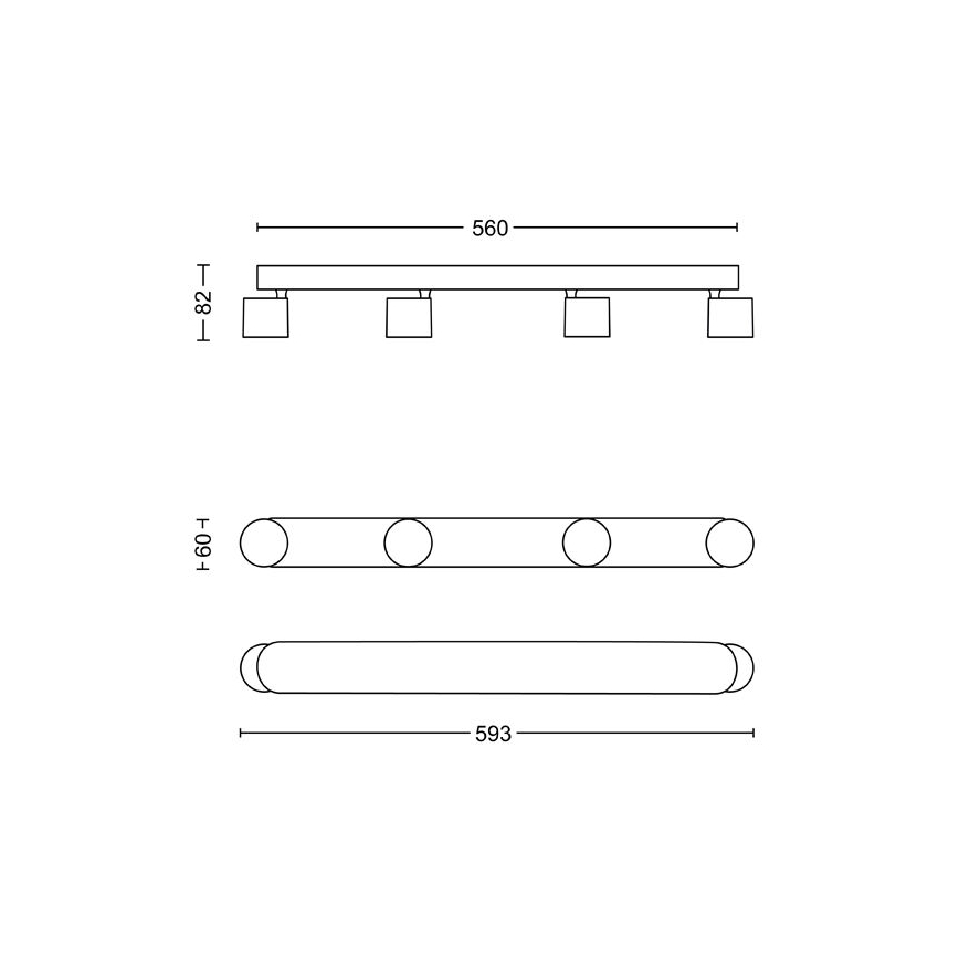 Philips - LED Dimmelhető spotlámpa 4xLED/4,5W/230V