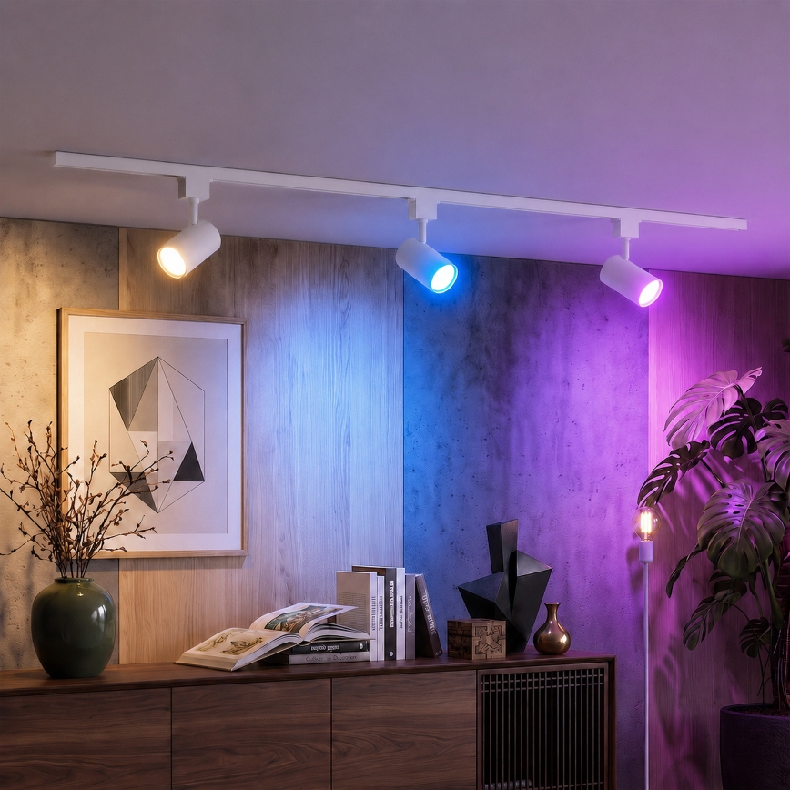 Philips - LED RGBW dimmelhető spotlámpa EASYLINK HUE sínes rendszerhez 3xGU10/4,7W/230V 2200-6500K 1m fehér
