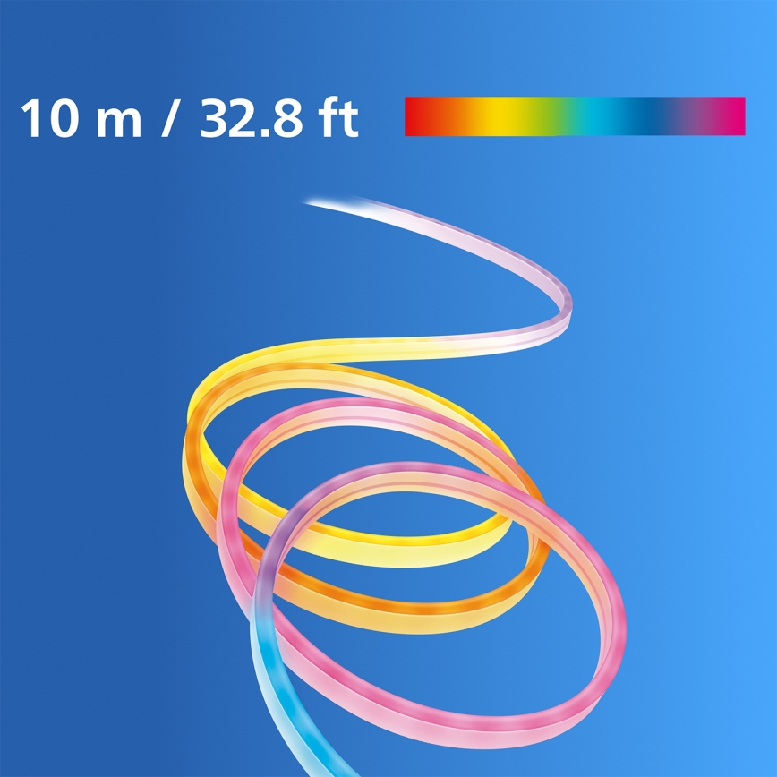 Philips - LED RGBIC dimmelhető szalag SMART NEON FLEX 10m LED/45W/230V 2700-6500K Wi-Fi
