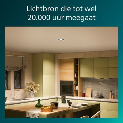 Philips - CILANTRO dimmelhető süllyesztett LED lámpatest LED/5W/230V/2700K fekete