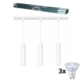 Philips - LED fényerőszabályozható csillár kábelen EASYLINK sínrendszerben 3xGU10/6,2W/230V 2200-2700K 1m fehér