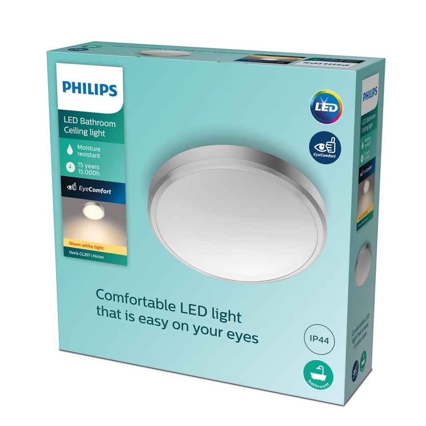 Philips - LED fürdőszobai mennyezeti lámpa LED/17W/230V 2700K IP44