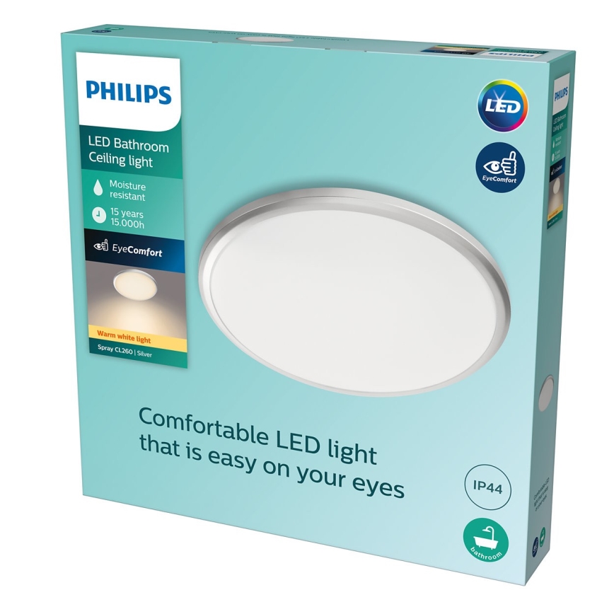 Philips - LED fürdőszobai mennyezeti lámpa LED / 17W / 230V IP44
