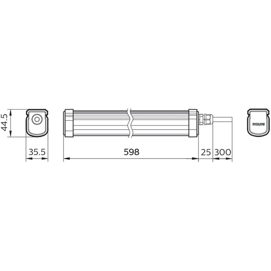 Philips - LED Ipari lámpa PROJECTLINE LED/17W/230V IP65
