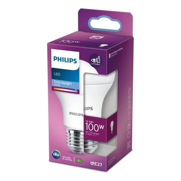 Philips LED izzó A60 E27/12,5W/230V 6500K