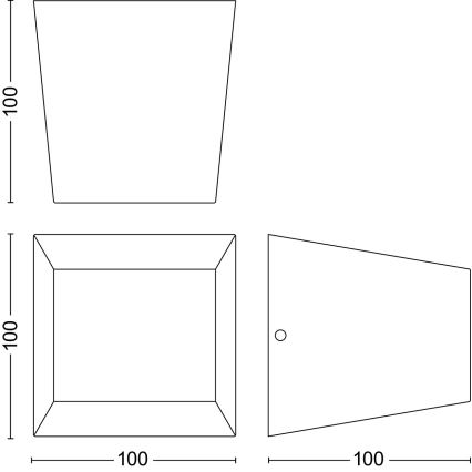 Philips - LED Kültéri fali lámpa ALIX LED/4,3W/230V 2700K IP44
