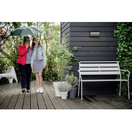 Philips - LED Kültéri fali lámpa érzékelővel BUSTAN LED/3,8W/230V 4000K IP44