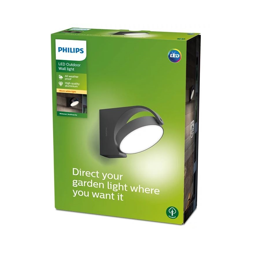 Philips - LED Kültéri fali lámpa LED/7W/230V 2700K IP44