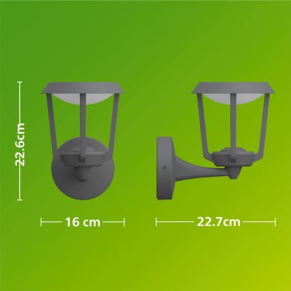 Philips - LED kültéri fali lámpa NUVY LED/4,3W/230V 2700K IP44