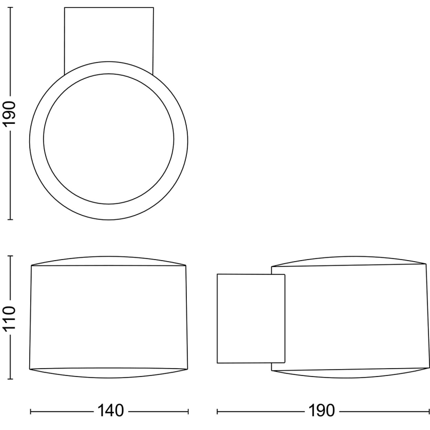 Philips - LED Kültéri fali lámpa OTIS LED/4,3W/230V 2700K IP44