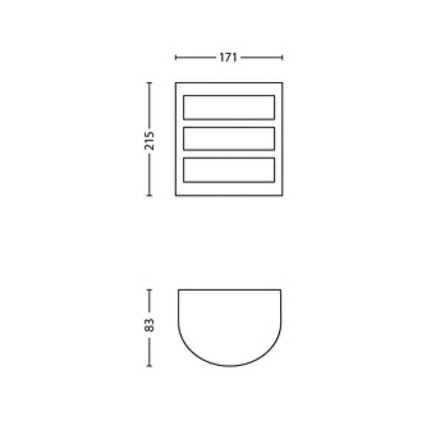 Philips - LED Kültéri fali lámpa PYTHON LED/3,8W/230V IP44