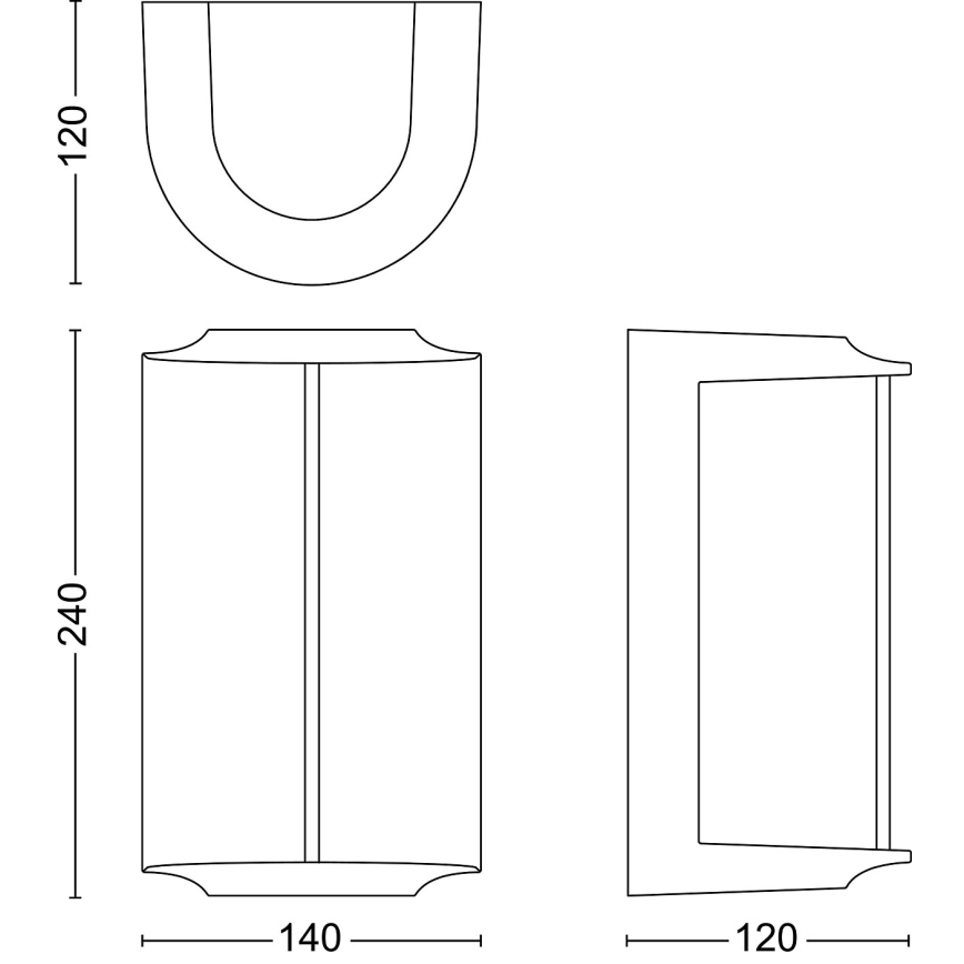 Philips - LED Kültéri fali lámpa REESE LED/4,3W/230V 2700K IP44