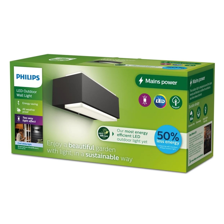 Philips - LED Kültéri fali lámpa STRATOSPHERE LED/3,8W/230V 4000K IP44