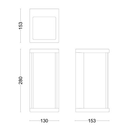 Philips - LED Kültéri fali lámpa ULYZO LED/12W/230V IP44
