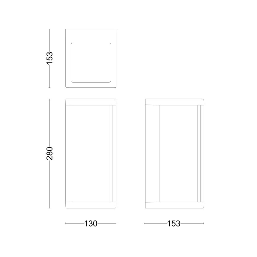 Philips - LED Kültéri fali lámpa ULYZO LED/12W/230V IP44