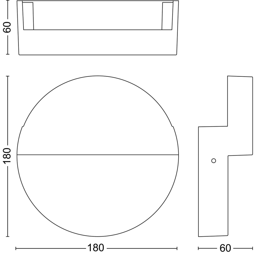 Philips - LED Kültéri fali lámpa VALOR LED/4,3W/230V 2700K IP44