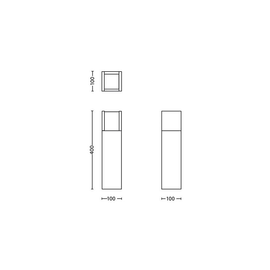 Philips - LED Kültéri lámpa LED/3,8W/230V 40 cm 3000K IP44