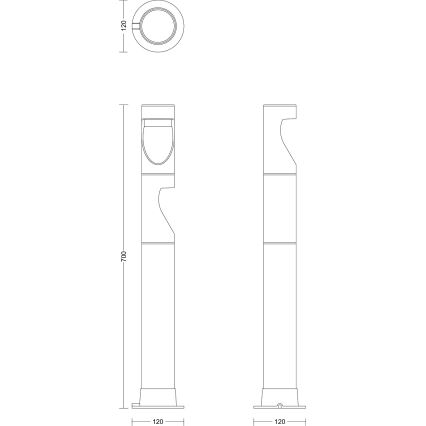 Philips - LED Kültéri lámpa GARDENLINK DESI LED/1,5W/24V 2700K IP44