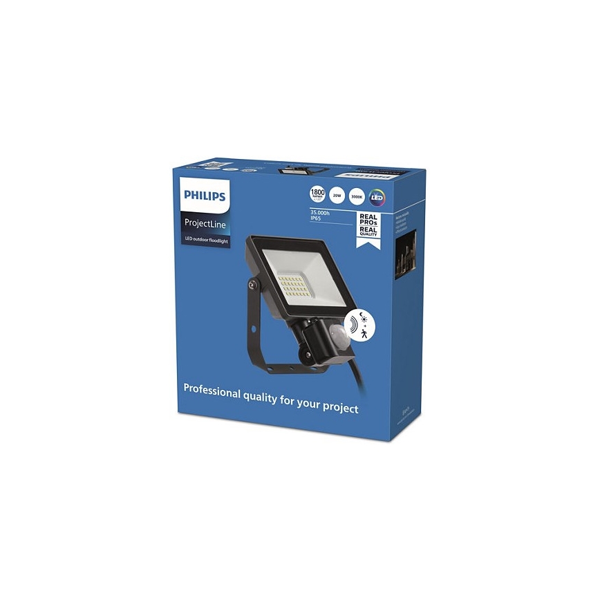 Philips - LED Kültéri reflektor érzékelővel PROJECTLINE LED/20W/230V IP65 3000K