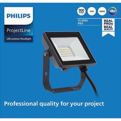 Philips - LED Kültéri reflektor PROJECTLINE LED/10W/230V IP65 3000K