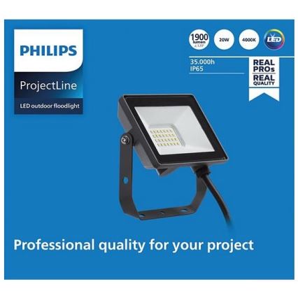 Philips - LED Kültéri reflektor PROJECTLINE LED/20W/230V IP65 4000K