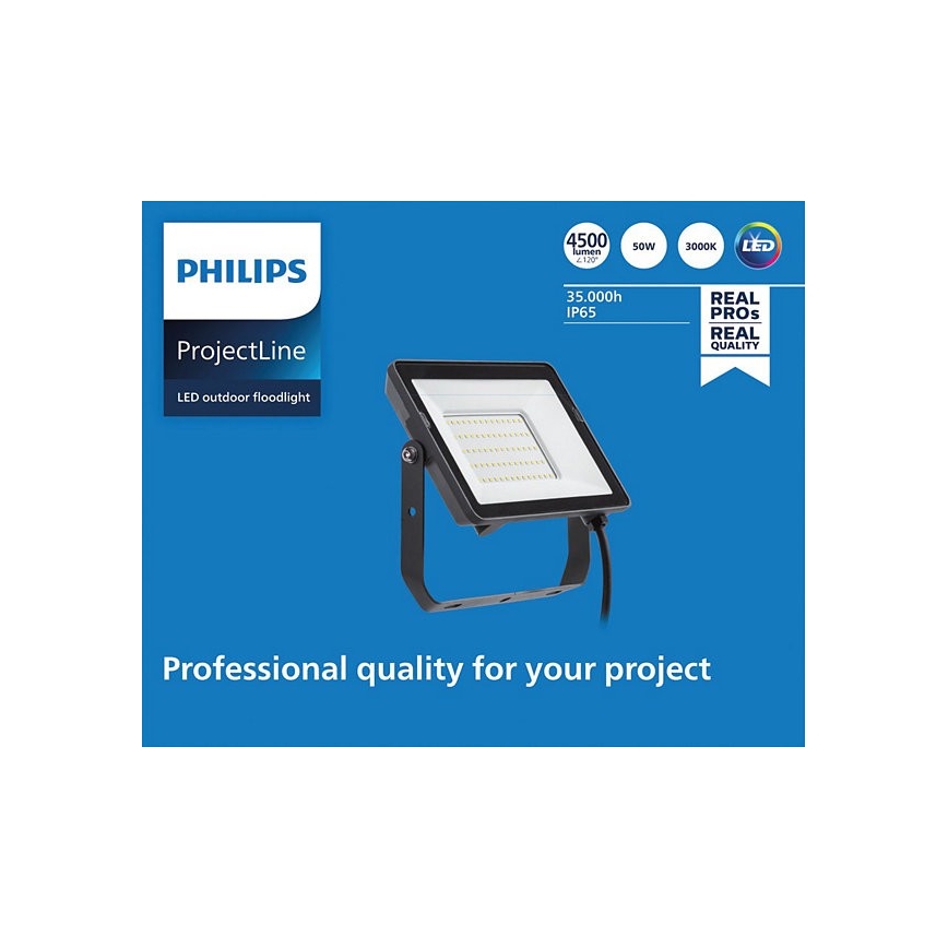 Philips - LED Kültéri reflektor PROJECTLINE LED/50W/230V IP65 3000K