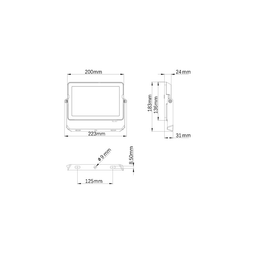 Philips - LED Kültéri reflektor PROJECTLINE LED/50W/230V IP65 3000K