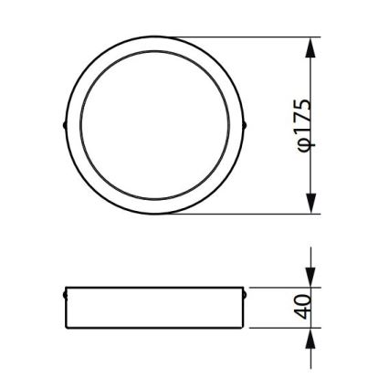 Philips - LED Mennyezeti lámpa LEDINAIRE LED/10,5W/230V 3000K IP40