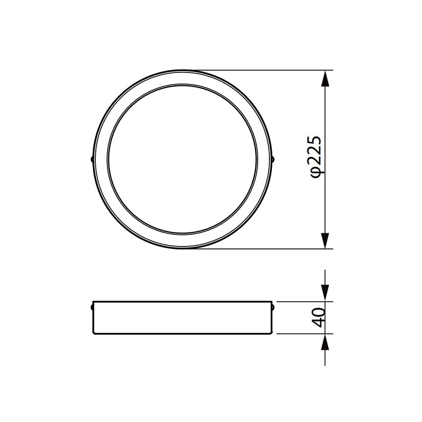 Philips - LED Mennyezeti lámpa LEDINAIRE LED/19,5W/230V 3000K IP40