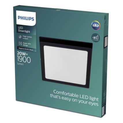 Philips - LED Mennyezeti lámpaLED/20W/230V 2700K fekete