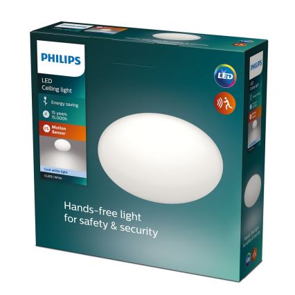 Philips - LED mennyezeti lámpa érzékelővel LED/12W/230V 4000K