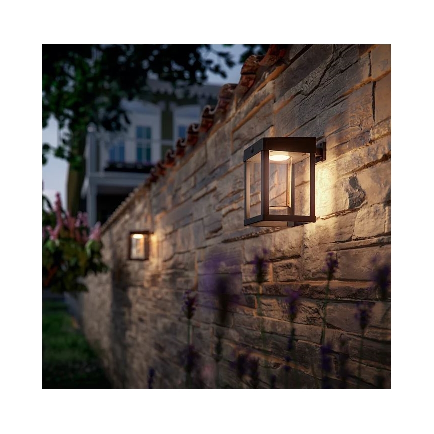 Philips - LED Napelemes fali lámpa mozgás és alkonyérzékelővel CAMILL LED/1,4W/3,7V 2000 mAh IP44