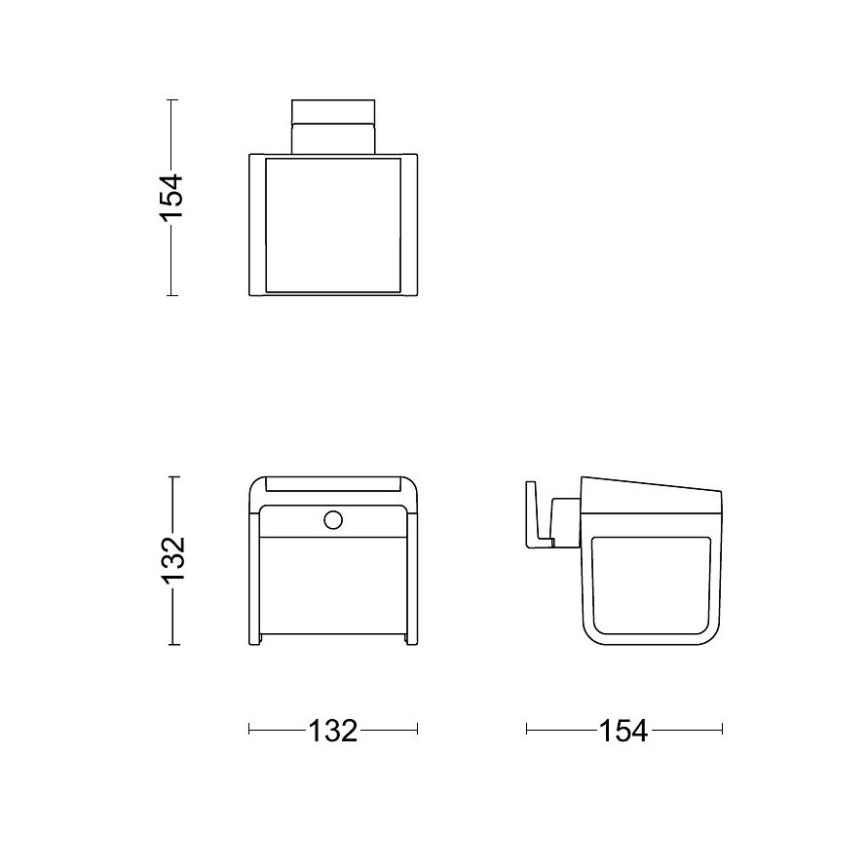 Philips - LED Napelemes fali lámpa mozgás és alkonyérzékelővel EZRA LED/1,8W/3,7V 2600 mAh 3000K IP44