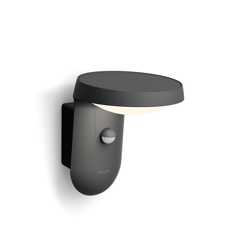 Philips - LED Napelemes fali lámpa mozgás és alkonyérzékelővel LED/1,2W/4V 1800 mAh 3000K IP44