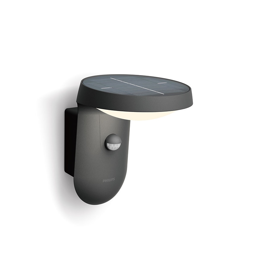 Philips - LED Napelemes fali lámpa mozgás és alkonyérzékelővel LED/1,2W/4V 1800 mAh 4000K IP44