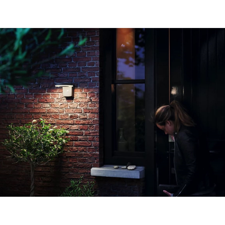 Philips - LED Napelemes fali lámpa mozgás és alkonyérzékelővel ZONAL LED/1,3W/3,7V 2500 mAh IP44