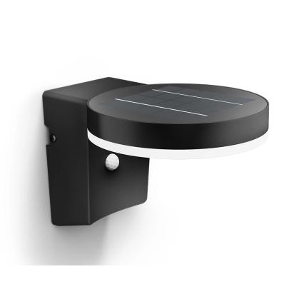 Philips - LED Napelemes fali lámpa mozgás és alkonyérzékelővel ZONAL LED/1,3W/3,7V 2500 mAh IP44