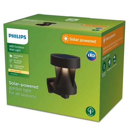 Philips - LED Napelemes fali lámpa AVERY LED/1,8W/3,7V 2600 mAh 2700K IP44