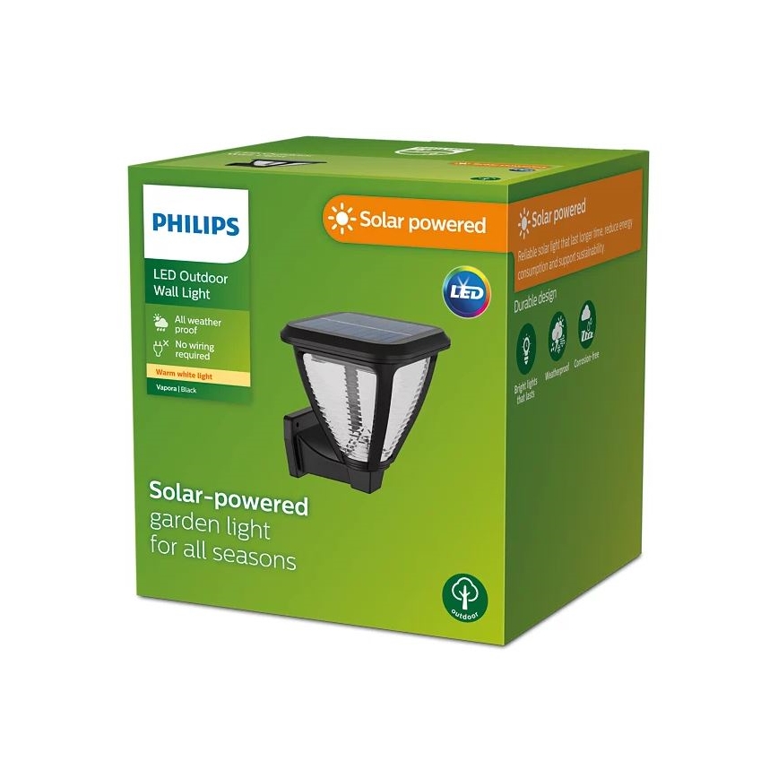 Philips - LED Napelemes fali lámpa VAPORA LED/1,5W/3,7V 1500 mAh IP44