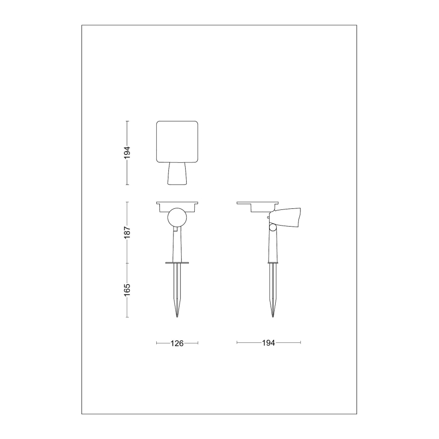 Philips - LED Napelemes spotlámpa ASHLYN LED/1,4W/3,7V 2600 mAh 2700K IP44